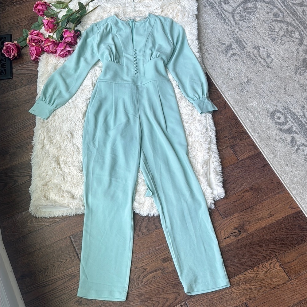 Elegant Mint Green Women's Dress - Picture 6 of 6